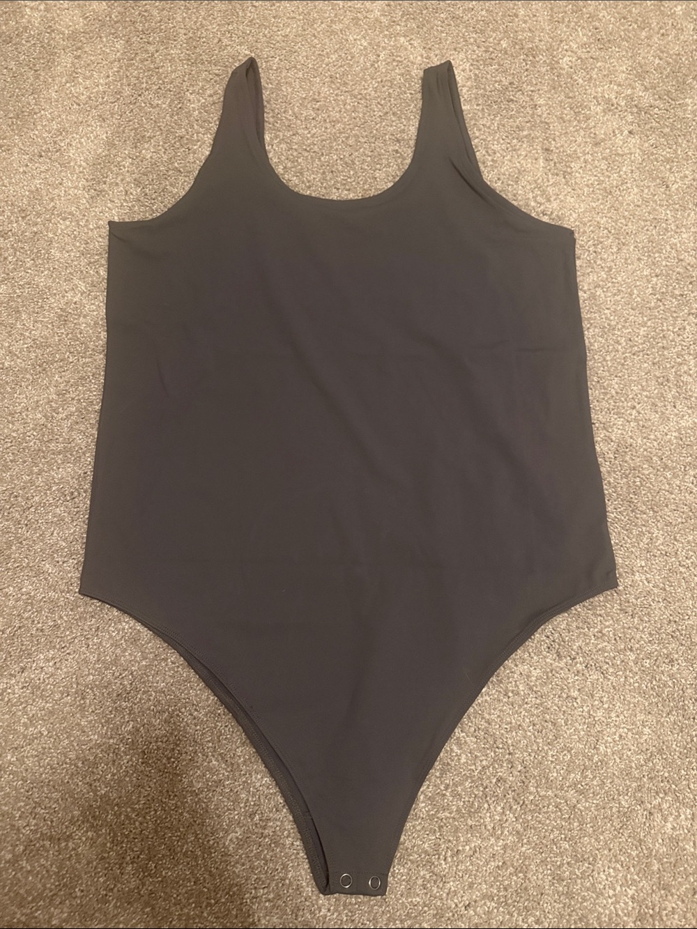 Torrid Gray Scoop Neck Bodysuit